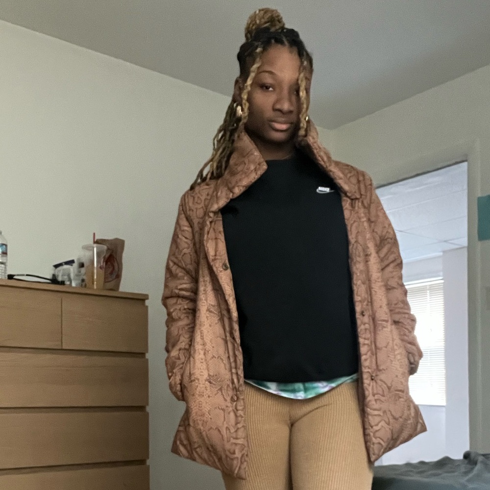 Brown Python Print Marc By Andrew Marc Jacket - image 3